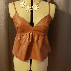Cute leather shirt for any outing